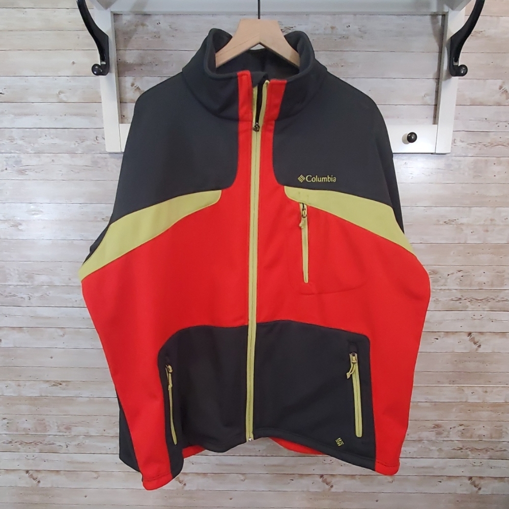 Columbia sportswear color block jacket Omni-shield